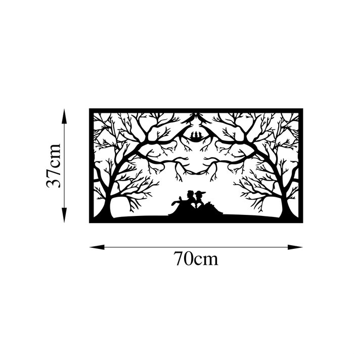 Wallity Bird'S Nest Lovers - 499 Accesorio de Pared de Metal Negro Wallity Bird'S Nest Lovers - 499 Accesorio de Pared de Metal Negro